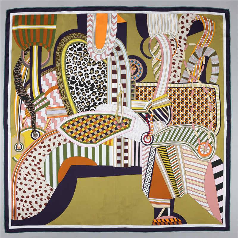 Luxury Bags Hong Kong - Double Sided 18mm Silk Scarf 90CM