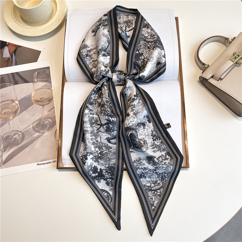 Discount Luxury Bags - Luxury Long Neckerchief Skinny Hair Bands