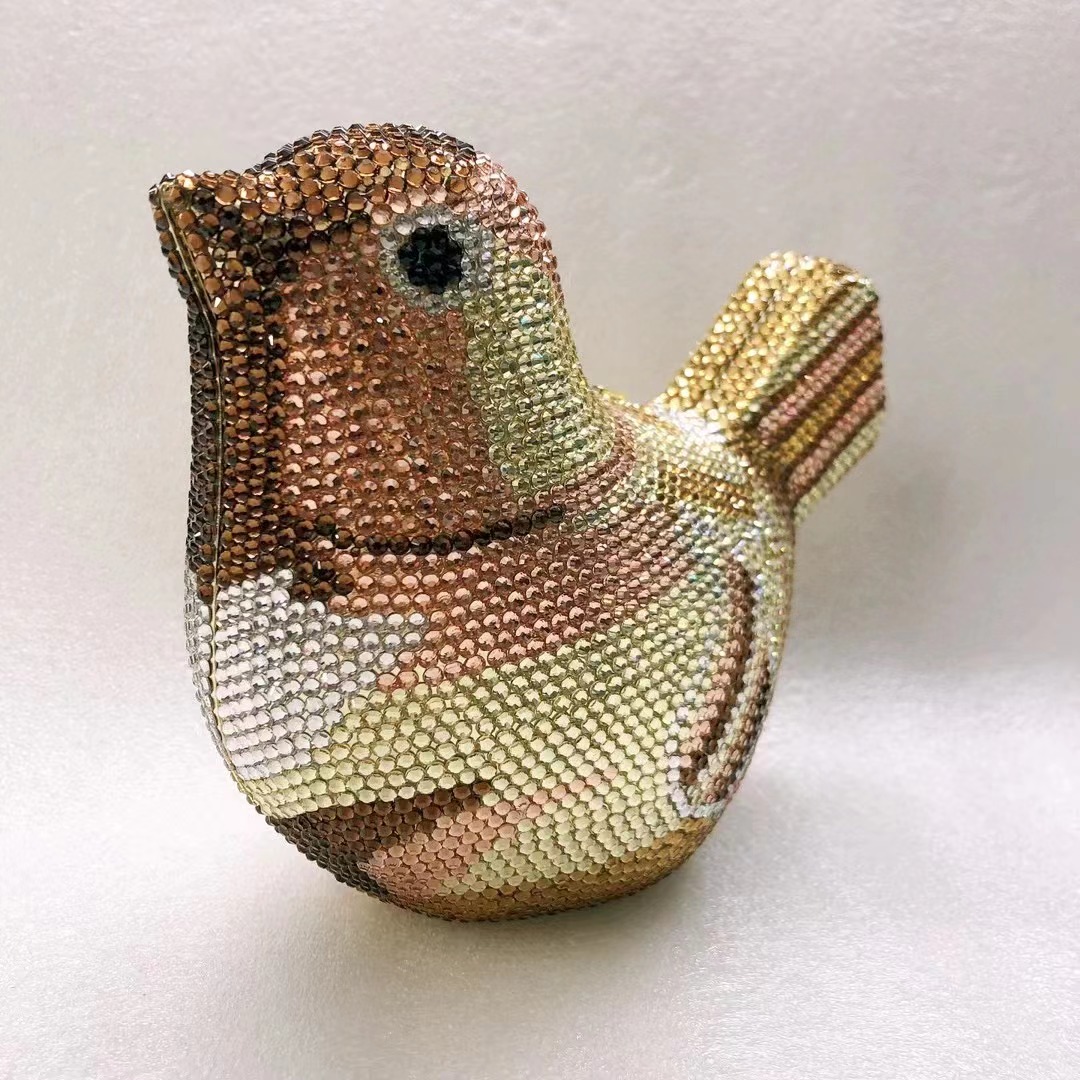Bird Diamond Evening Bag Clutc - Luxury Bags White recension och pris