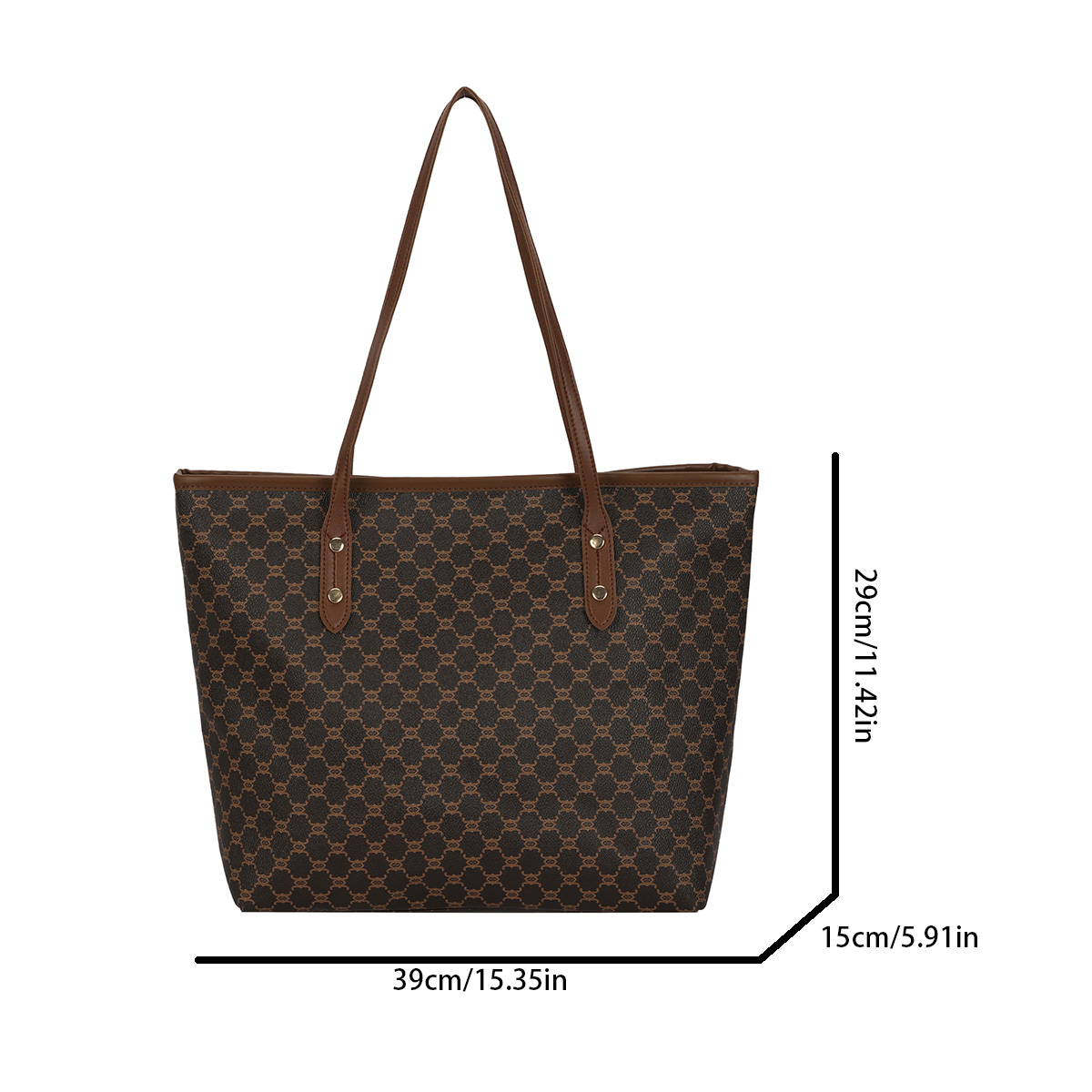 Luxury Vintage Women Shoulder  - Tote Bag Leather Monogram recension och pris