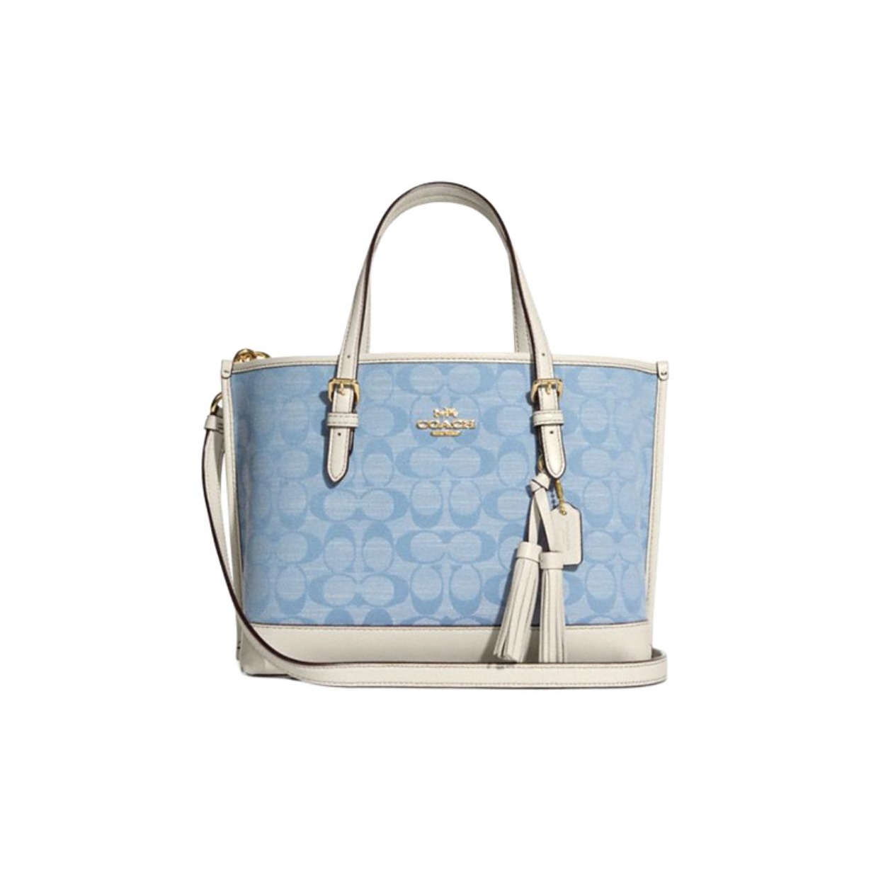 COACH Canvas With Leather Tote - Tote Bag Leather Monogram recension och pris