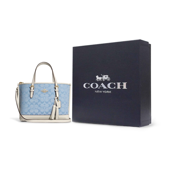 COACH Canvas With Leather Tote - Tote Bag Leather Monogram recension och pris
