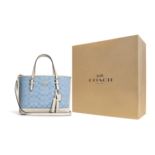 COACH Canvas With Leather Tote - Tote Bag Leather Monogram recension och pris