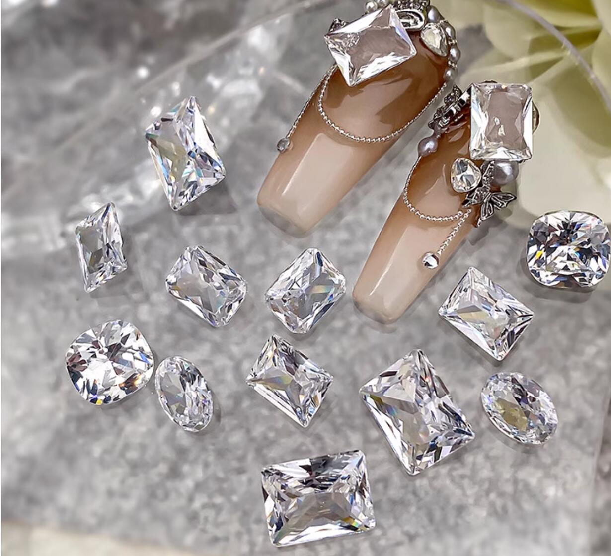10pcs White Crystal Zirconia N - Luxury Bags White recension och pris