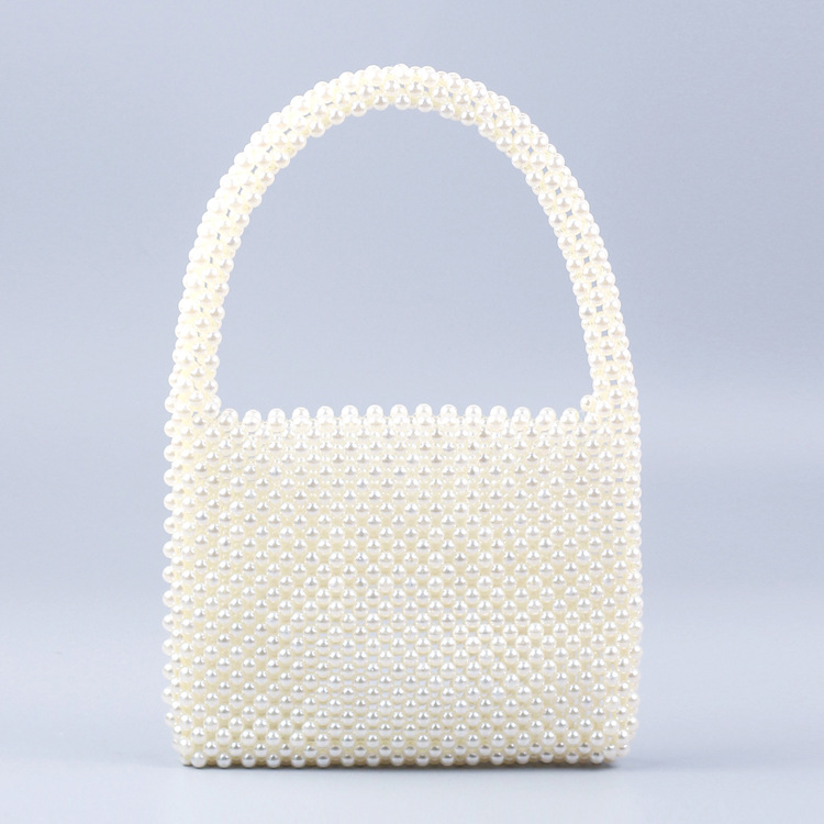 Vintage Beading Tote Bag Women - Luxury Bags White recension och pris