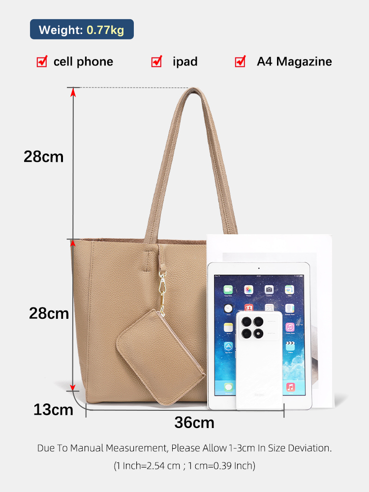 Zency Genuine Leather Large To - Discount Luxury Bags recension och pris