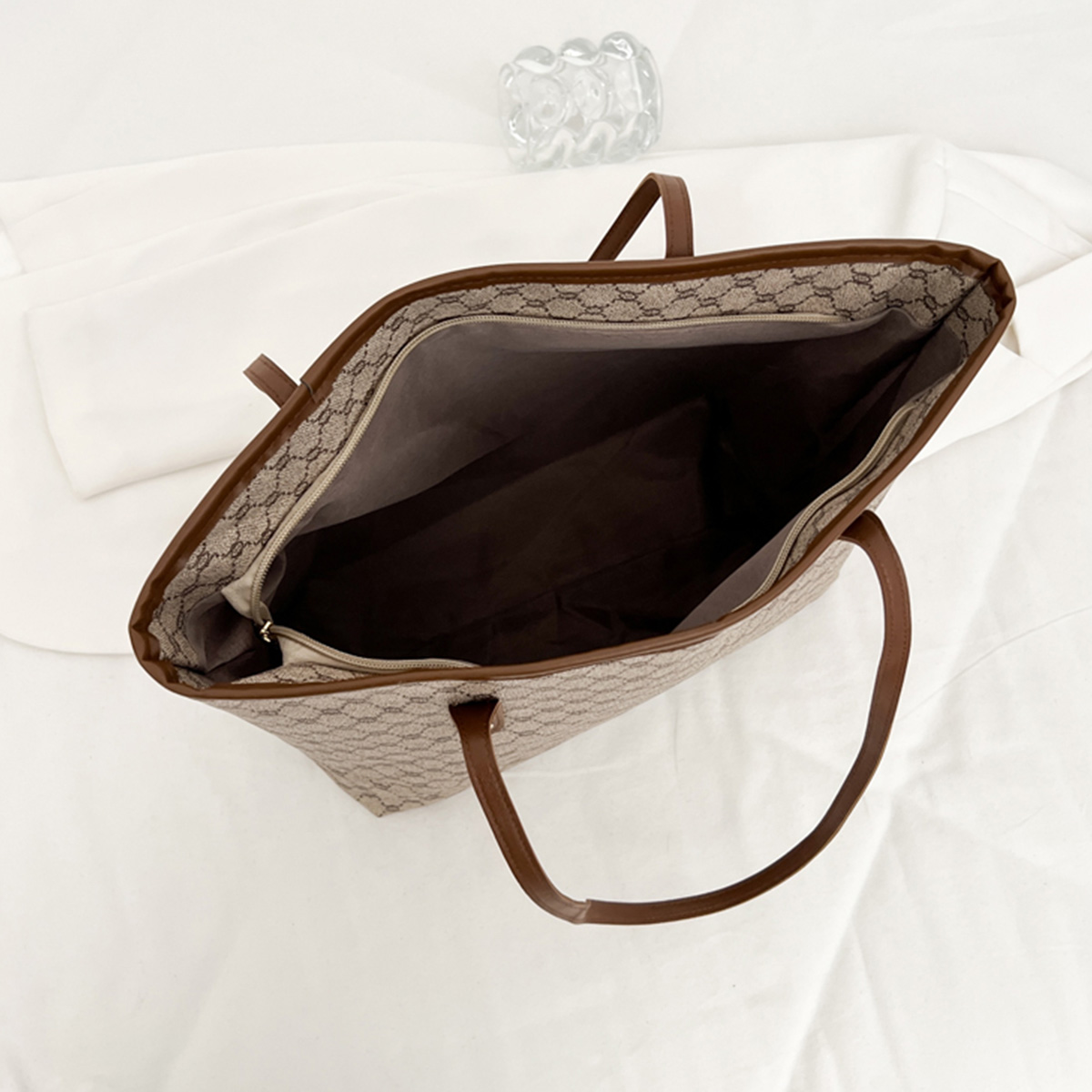 Luxury Vintage Women Tote Bag  - Tote Bag Leather Monogram recension och pris