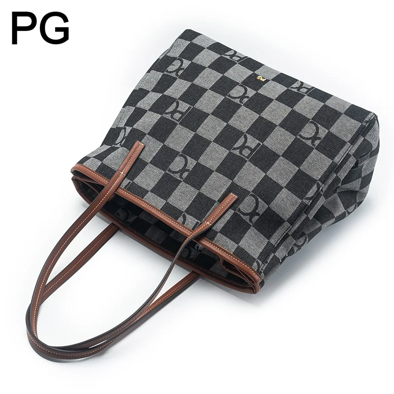 PG Checkerboard Monogram Tote  - Tote Bag Leather Monogram recension och pris