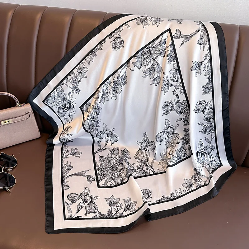 70*70cm Luxury Floral Print Si - Discount Luxury Bags recension och pris