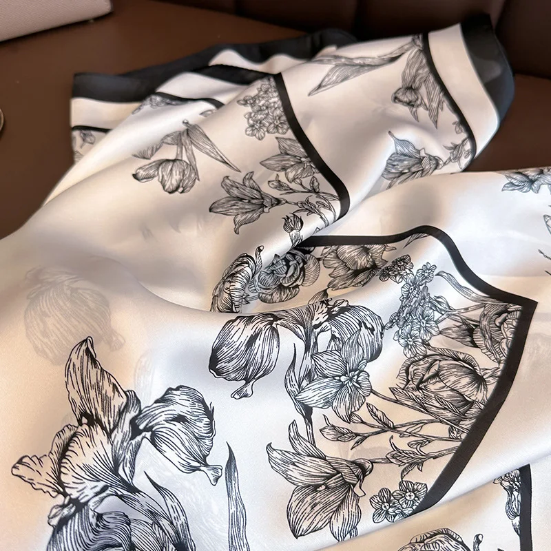 70*70cm Luxury Floral Print Si - Discount Luxury Bags recension och pris
