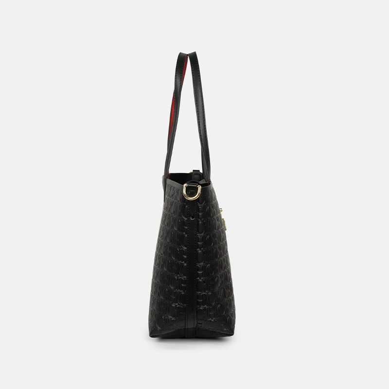 CH Embossed Monogram Tote Bag  - Tote Bag Leather Monogram recension och pris