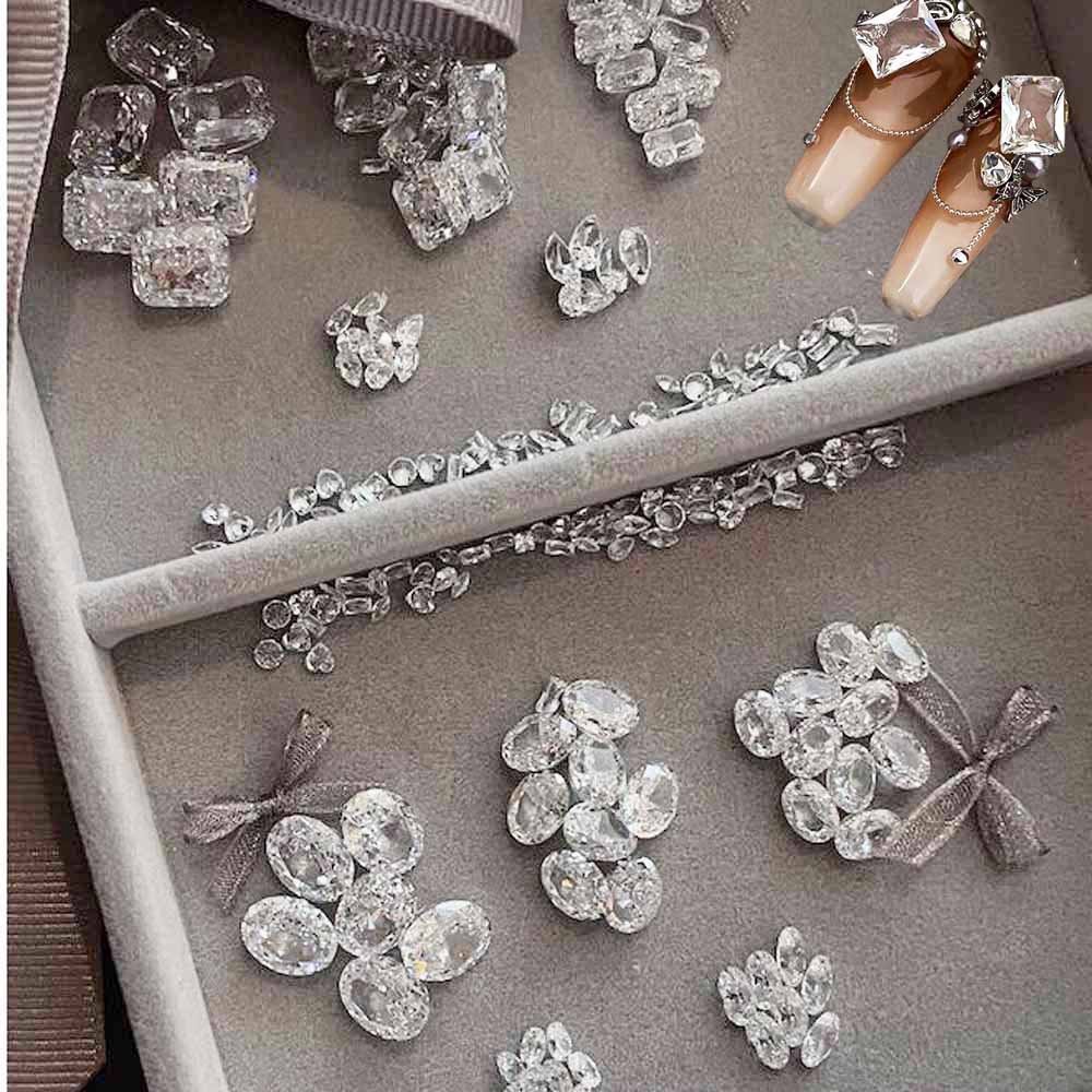 10pcs Clear Round & Square & W - Luxury Bags White recension och pris