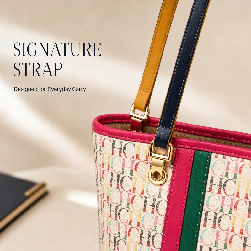 CHHC Women Colorful Monogram P - Tote Bag Leather Monogram recension och pris