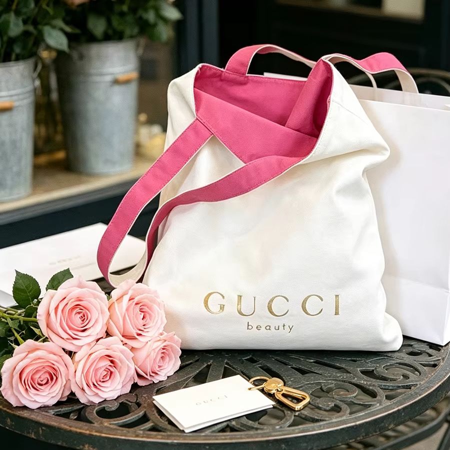 GUCCIs bag Women Canvas Tote B - Luxury Bags White recension och pris