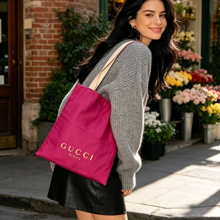 GUCCIs bag Women Canvas Tote B - Luxury Bags White recension och pris